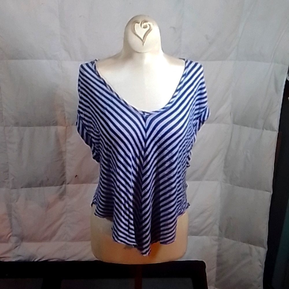 Beautiful blue and white striped blouse by We The Free